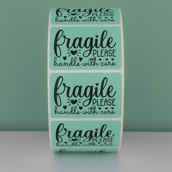 Fragile Handle With Care Stickers Shipping Labels for Packages, Mailing,Packing - Picture 5 of 11